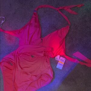 Solid Vibrant Pink Women's Bra